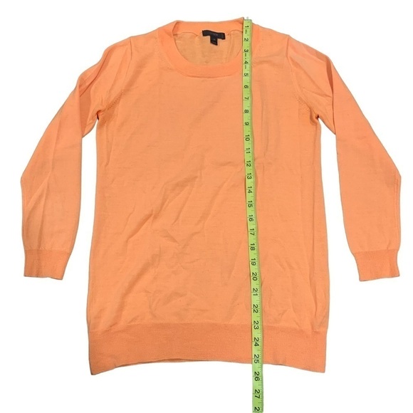 J. Crew lightweight 100% merino wool knit sweater orange size XS - Picture 4 of 6